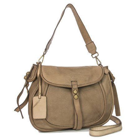 Maciejka C75 Leather Beige Women's Handbag