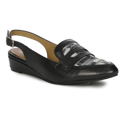 Maciejka Leather Black Women's Sandals 06472-01/00-1
