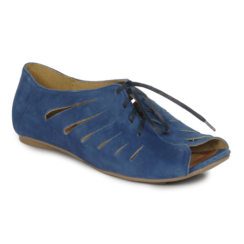 Maciejka Navy Velor Shoes 03973-17/00-5