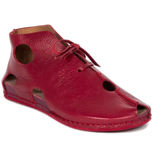 Maciejka Red Flat shoes 03426-08/00-0