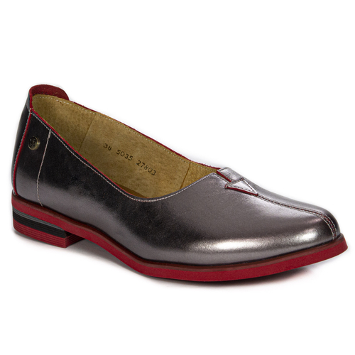 Maciejka Red metalic Flat Shoes 05035-42/00-5