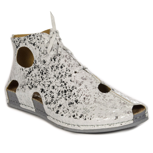 Maciejka Silver leather low shoes 3426S-35/00-6