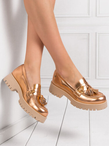 Maciejka Women's Copper Shoes On Platform