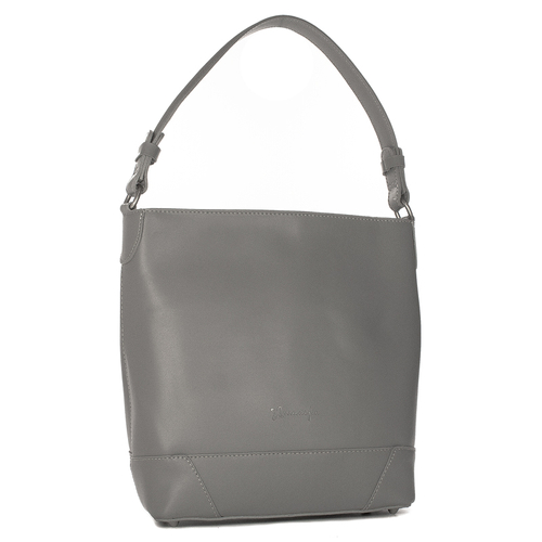 Maciejka Women's Grey Leather Handbag C299