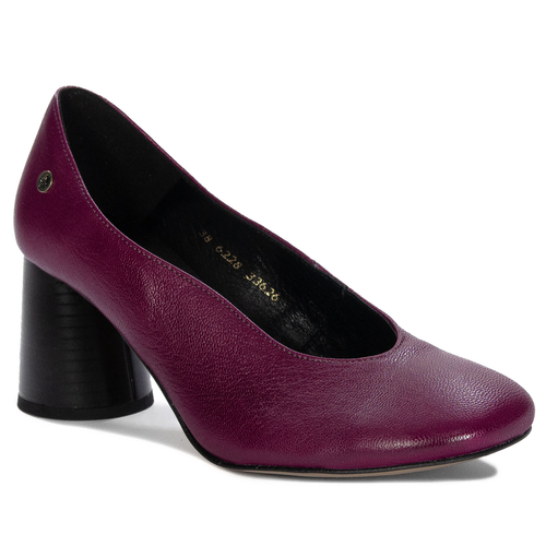 Maciejka Women's Leather Purple Pumps