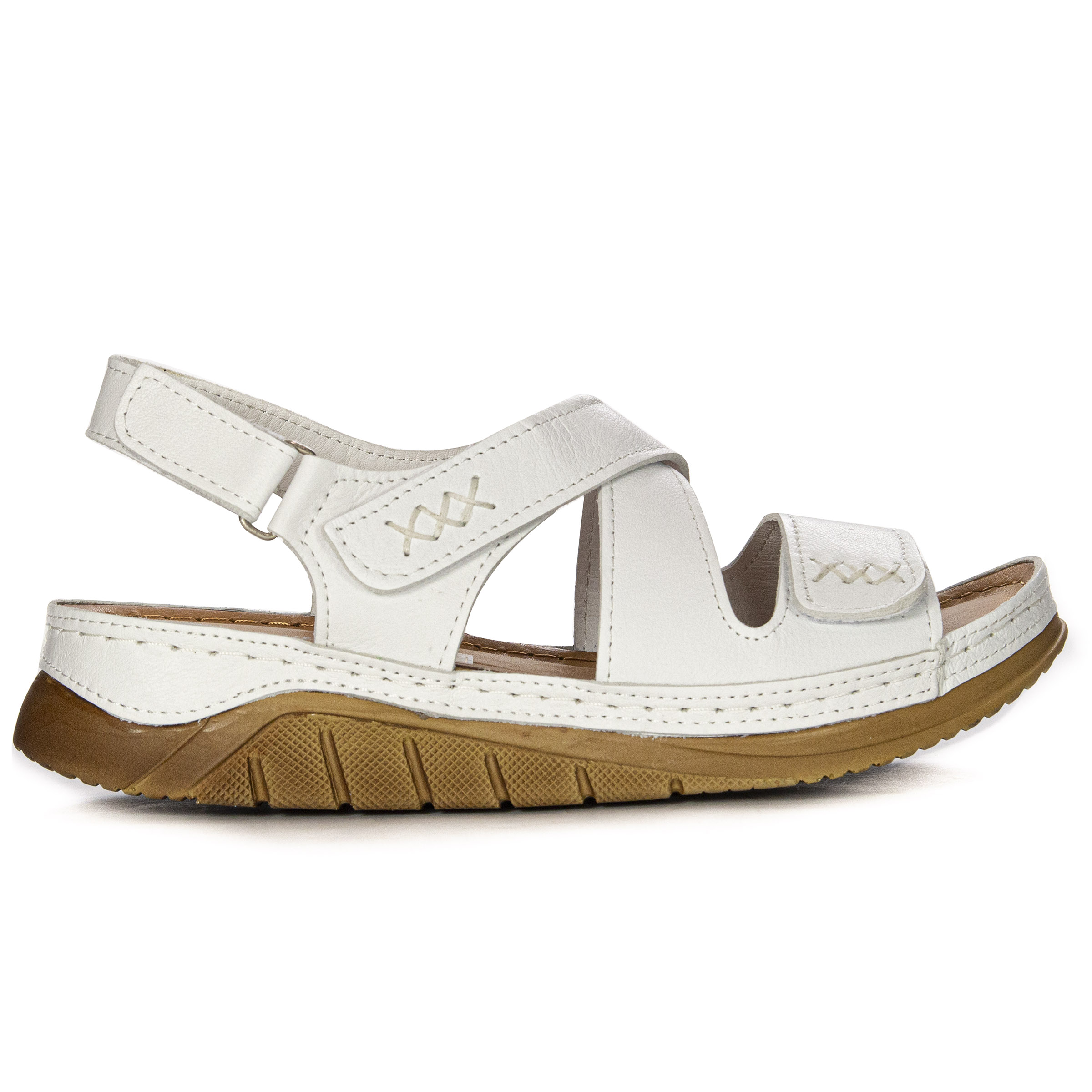 Maciejka White velcro Sandals L4496-11/00-1 - Maciejka - Obuwie damskie  Sandały - Maciejka.pl