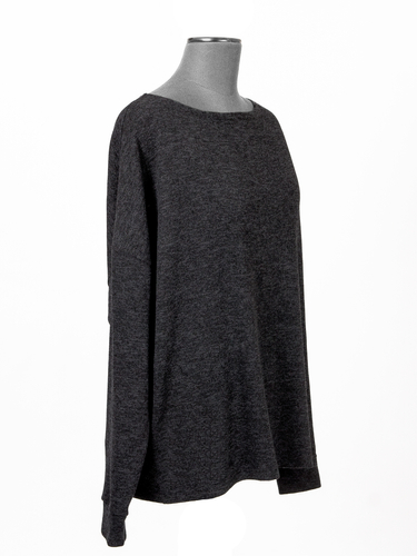 Clara Graphite Knitted Blouse