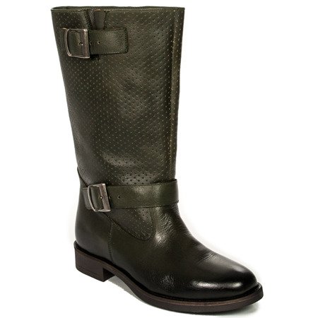Maciejka 00781-09-00-6 Green Knee-High Boots