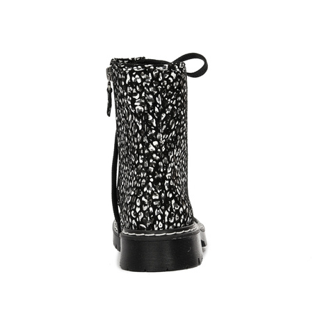 Maciejka 01609-48-00-6 Black White Lace-up Boots