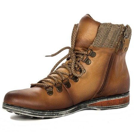Maciejka 03276-02/00-3 Brown Lace-up Boots