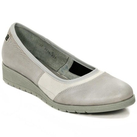 Maciejka 03536-03/00-5 Gray Flat Shoes