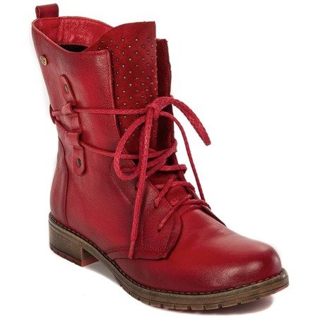 Maciejka 03959-08-00-3 Lace-up Boots Red