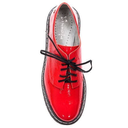Maciejka 04087-08-00-5 Red Flat Shoes