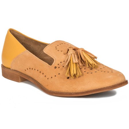 Maciejka 04484-18-00-5 Orange Flat Shoes