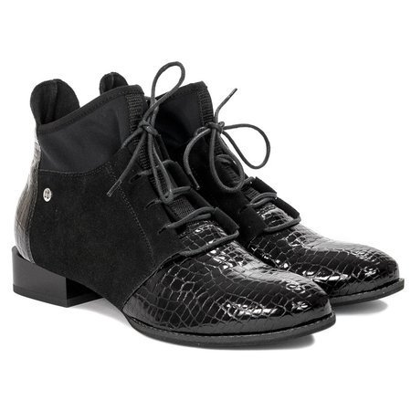 Maciejka 04744-20-00-7 Black Lace-up Boots