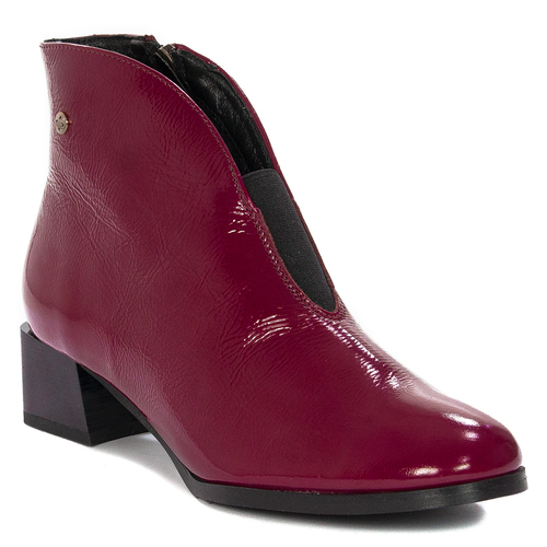 Maciejka 04777-43/00-3 Burgundy Boots on the Heel