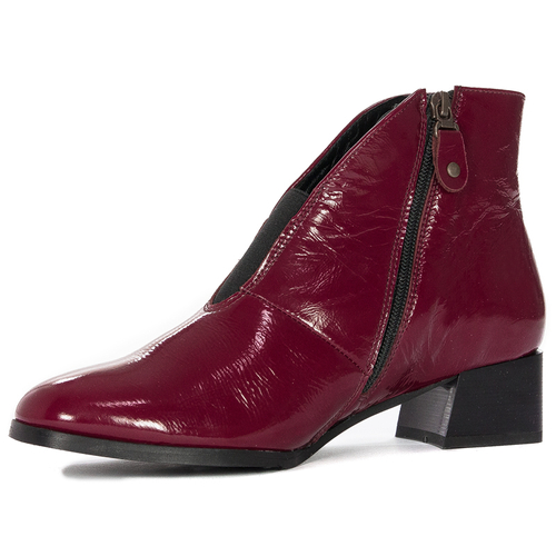 Maciejka 04777-43/00-3 Burgundy Boots on the Heel