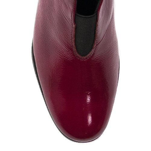 Maciejka 04777-43/00-3 Burgundy Boots on the Heel