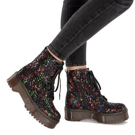 Maciejka 04926-39-00-6 Black with Colored Dots Boots