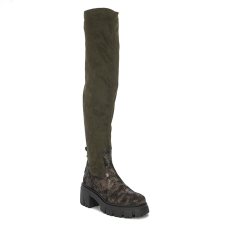 Maciejka 05260-24-00-7 Olive Knee-High Boots