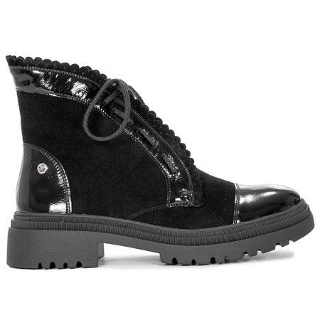 Maciejka 05276-01-00-7 Black Lace-up Boots