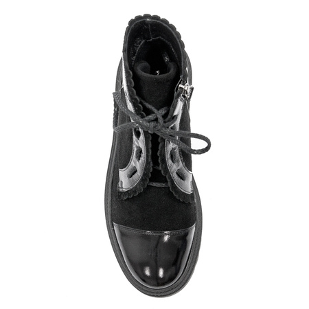 Maciejka 05276-01-00-7 Black Lace-up Boots