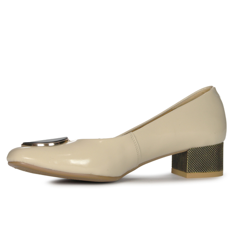 Maciejka 05960-04/00-1 Women's Beige Pattent Leather Pumps