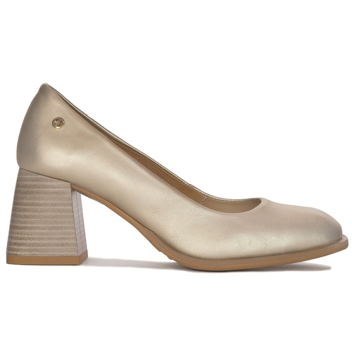 Maciejka 06414-25/00-1 Women's Leather Gold Pumps