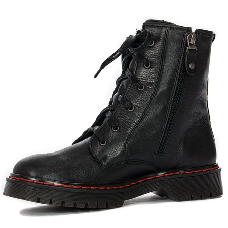 Maciejka 1609B-01-00-6 Black Lace-up Boots