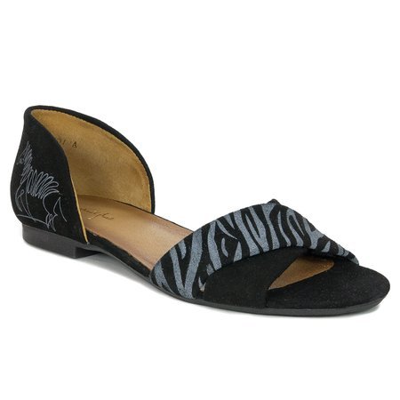 Maciejka 3615A-01-00-5 Black+Zebra Sandals