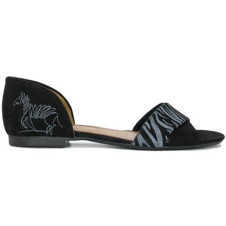 Maciejka 3615A-01-00-5 Black+Zebra Sandals