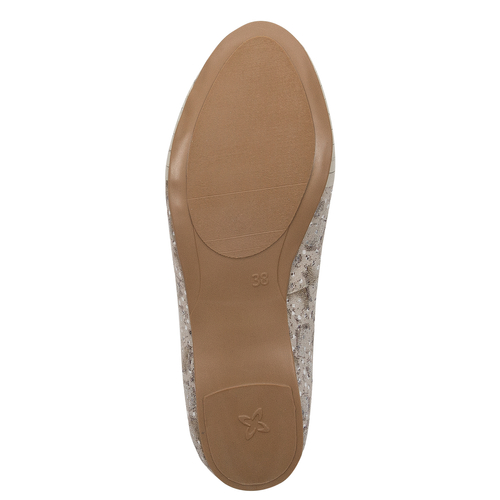 Maciejka Beige Gold Ballerinas 04016-25/00-5