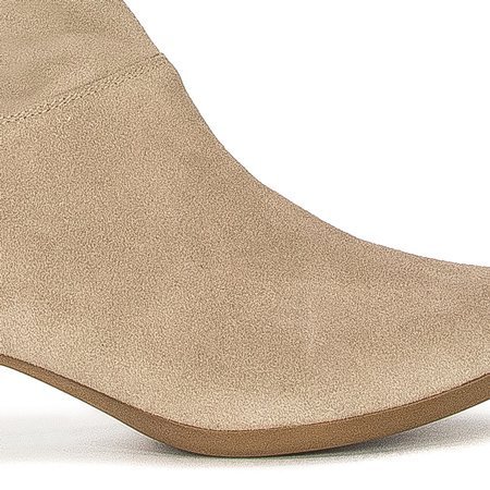 Maciejka Beige Knee-High Boots