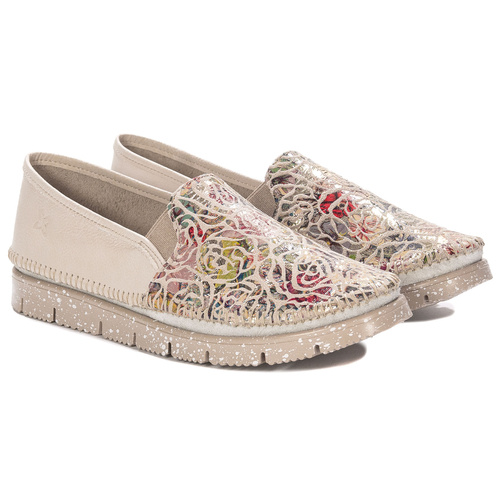 Maciejka Beige Multi Wonem's Low Shoes