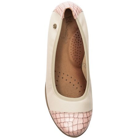 Maciejka Beige women's Flat Shoes 3018A-04/00-5