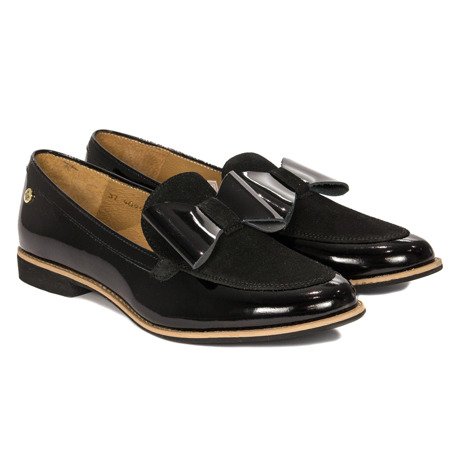 Maciejka Black Flat Shoes 04099-01/00-5