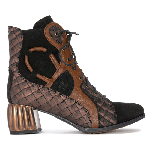 Maciejka Black+Ginger Boots 05644-01/00-3