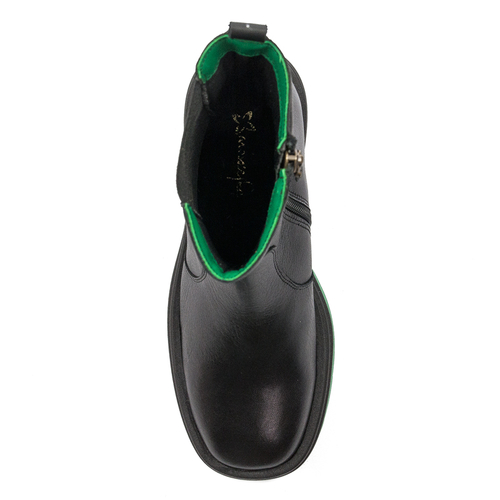 Maciejka Black+Green Boots 05746-09/00-7