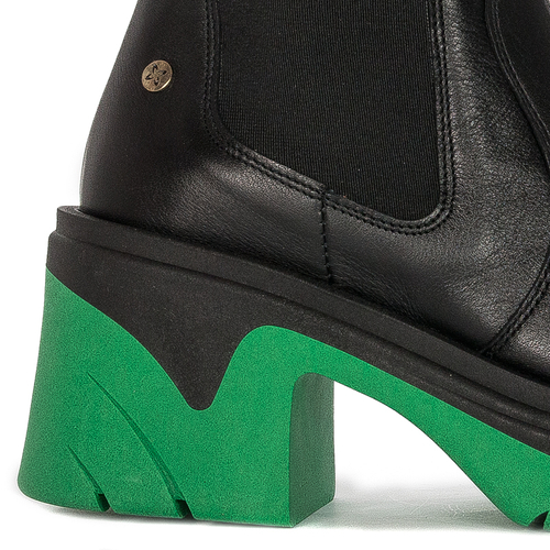 Maciejka Black+Green Boots 05746-09/00-7