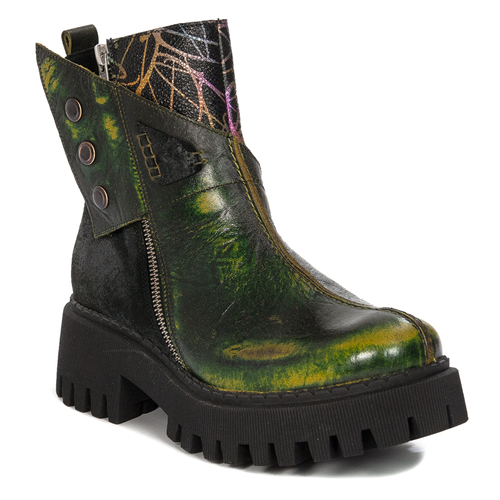 Maciejka Black- Green Boots 06110-01-00-7