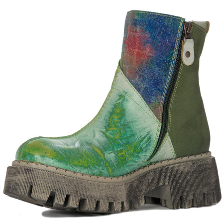 Maciejka Black- Green Boots 06110-01-00-7