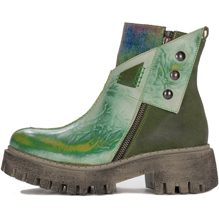 Maciejka Black- Green Boots 06110-01-00-7
