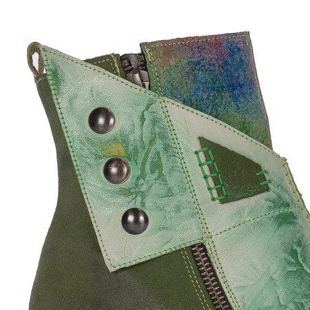 Maciejka Black- Green Boots 06110-01-00-7