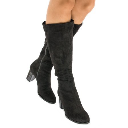 Maciejka Black Knee-High Boots