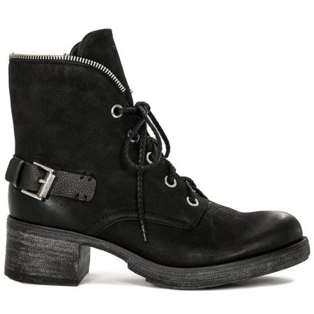 Maciejka Black Lace-up Boots 03750-01-00-3 