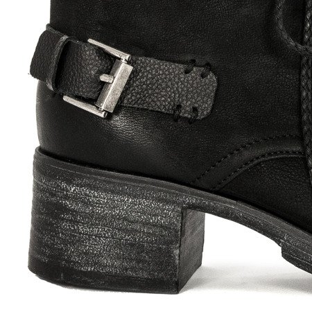 Maciejka Black Lace-up Boots 03750-01-00-3 
