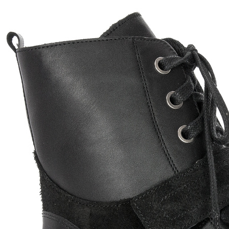 Maciejka Black Lace-up Boots