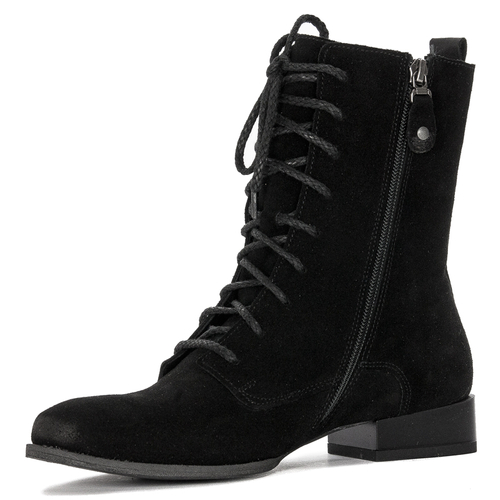 Maciejka Black Leather Boots 05681-01/00-3