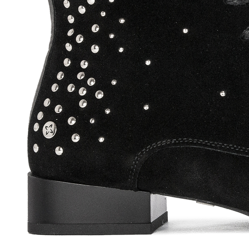 Maciejka Black Leather Boots 05681-01/00-3