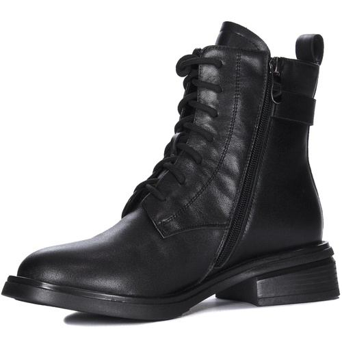 Maciejka Black Leather Boots N3113-01/00-8